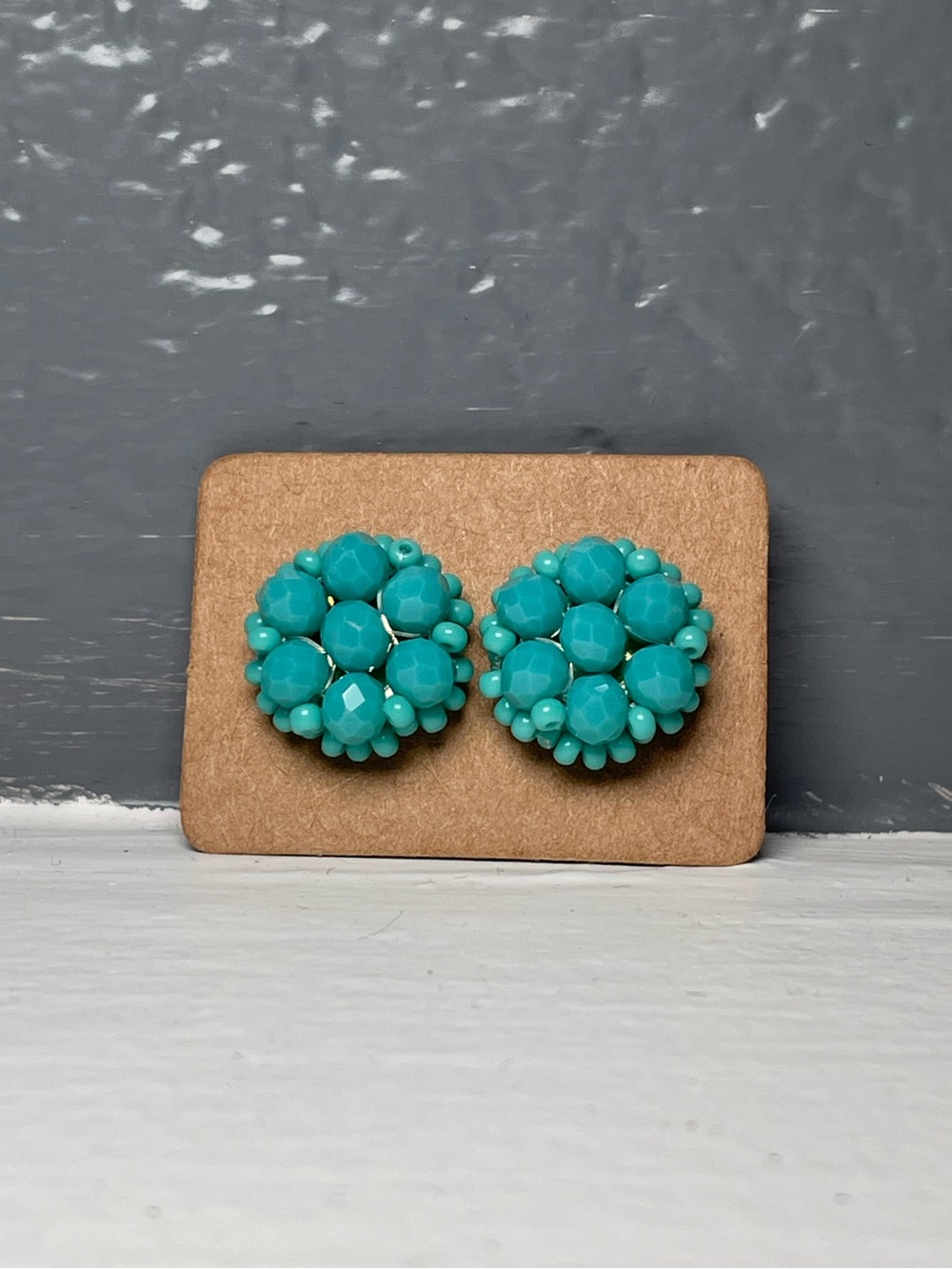 Huichol Beaded Stud Earrings